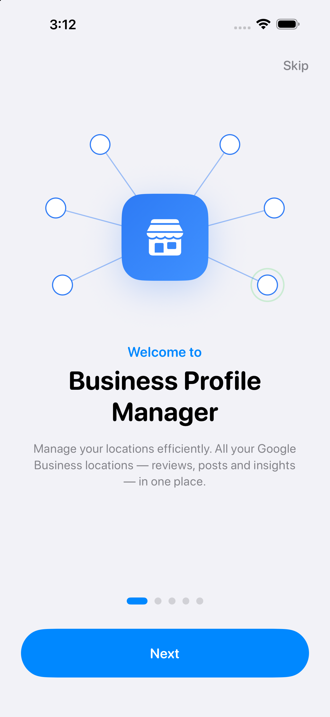 Welcome to Business Profile Manager